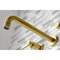 Kingston Brass Roman Tub Faucet, Brushed Brass, Wall Mount KS8027DL - alternate 2